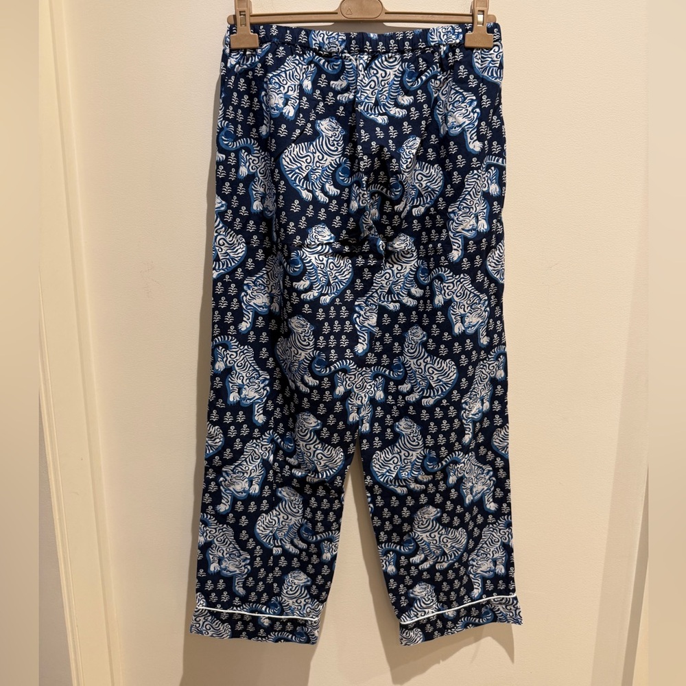 Printfresh 2pc Navy Tiger Queen Long PJ Set size Small - Picture 12 of 12
